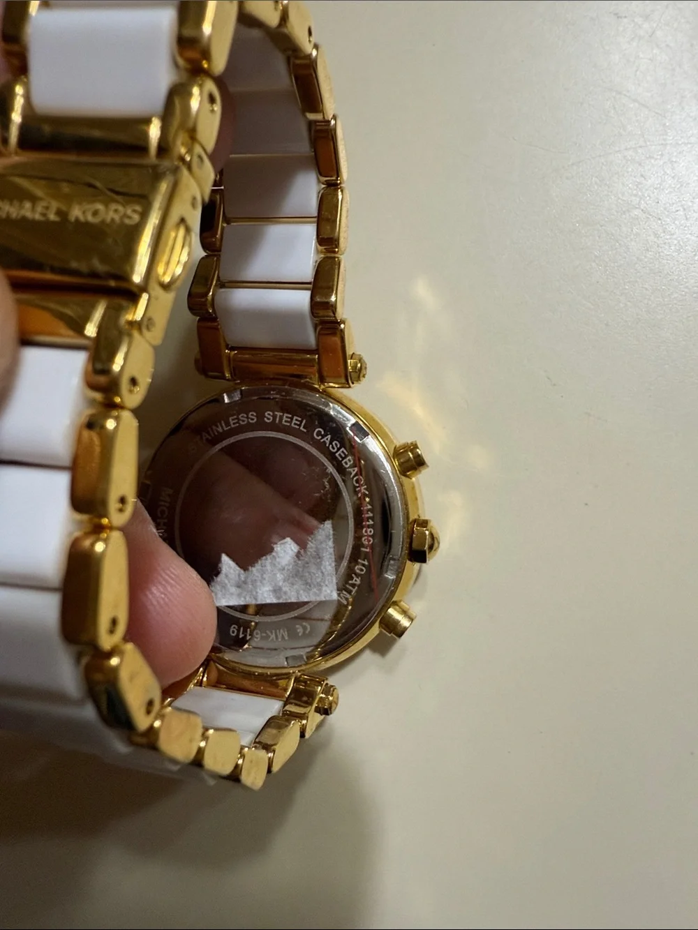 Micheal Kors MK6119 Parker Diamond Watch for parts/not working